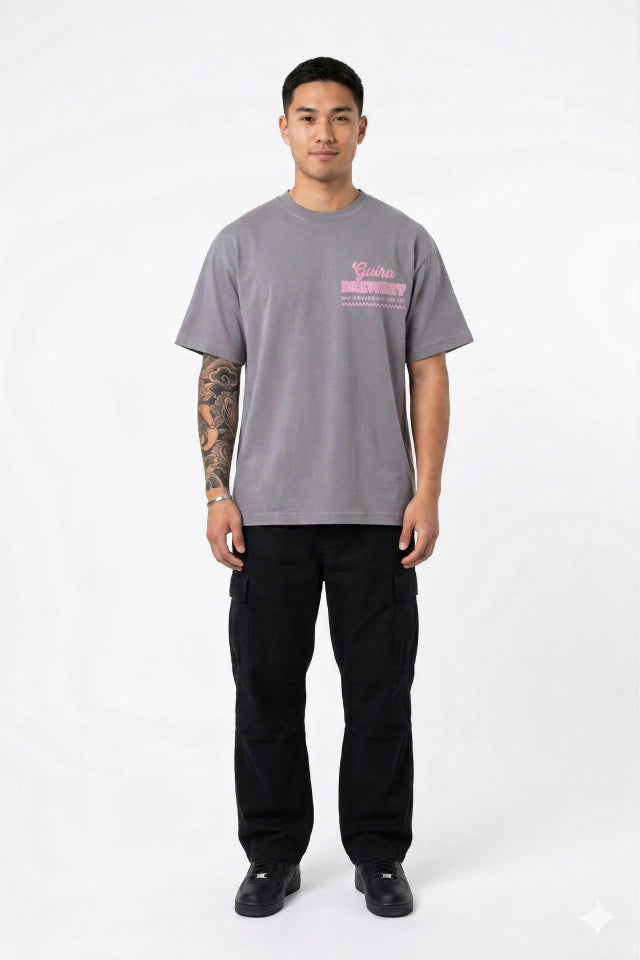 Camiseta Oversized Cinza Guiza Brewery
