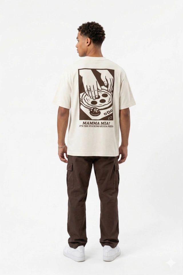 Camiseta Oversized Off-white Mamma Mia