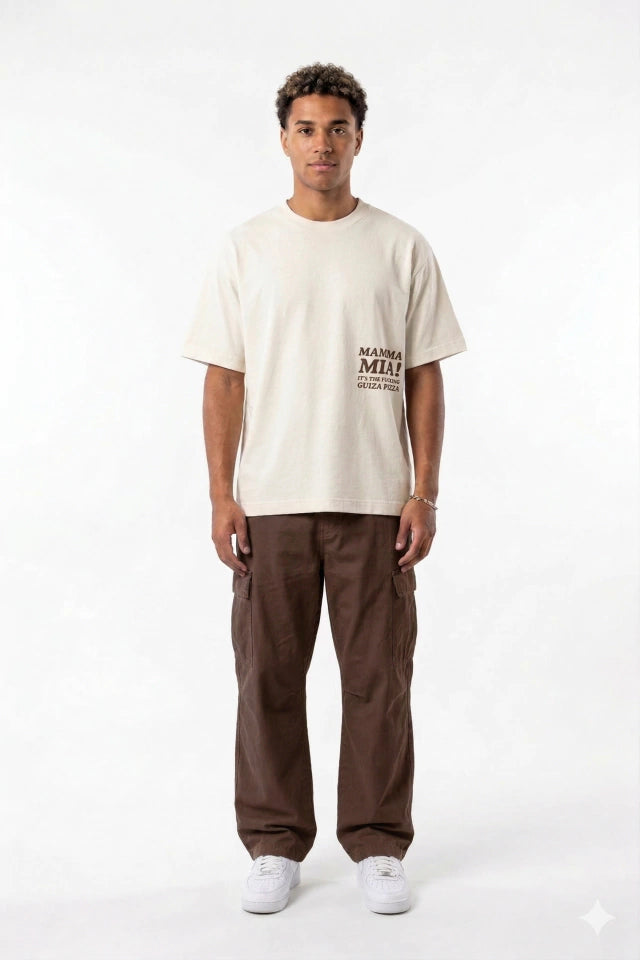 Camiseta Oversized Off-white Mamma Mia